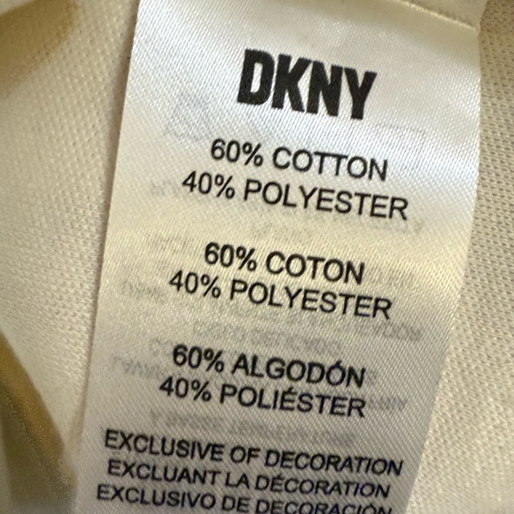 DKNY Cream Short Sleeve Tee - Picture 2 of 2